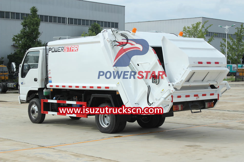 Isuzu waste compactor truck