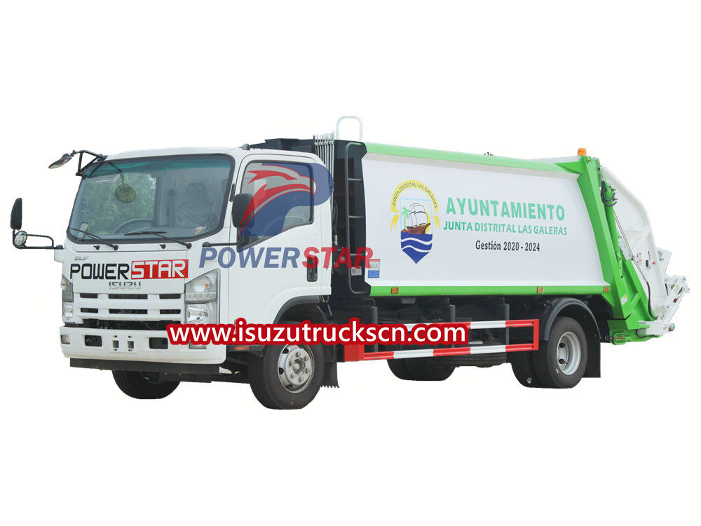 Isuzu rear loader truck