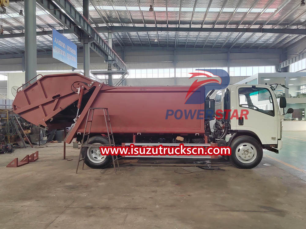 Isuzu rear loader truck