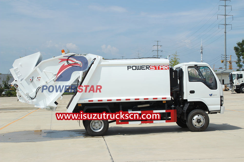 Isuzu waste compactor truck