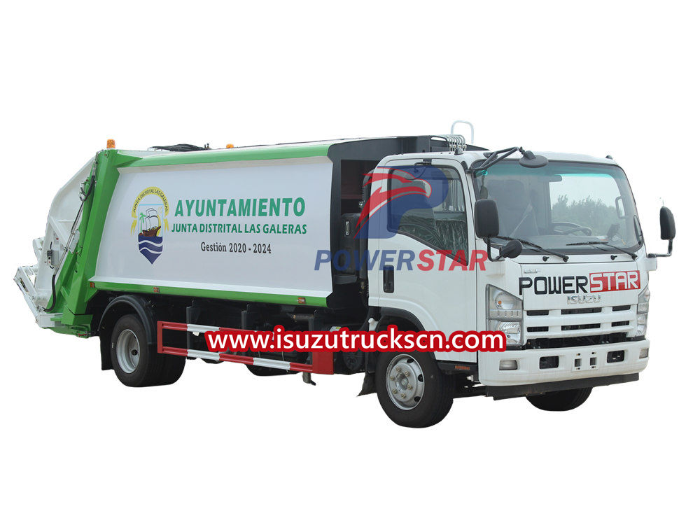 Isuzu rear loader truck