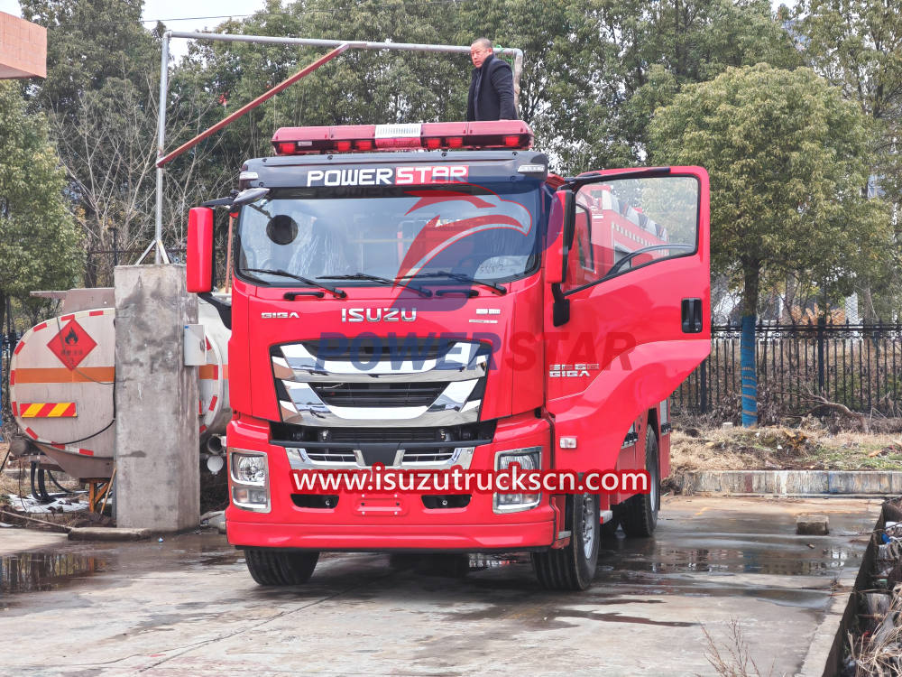 Isuzu Giga Water Foam Tank Fire Fighting Tender for Philippines