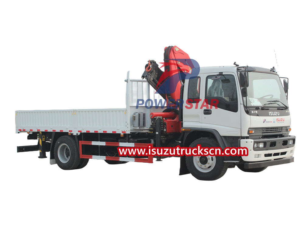 Isuzu hydraulic crane truck