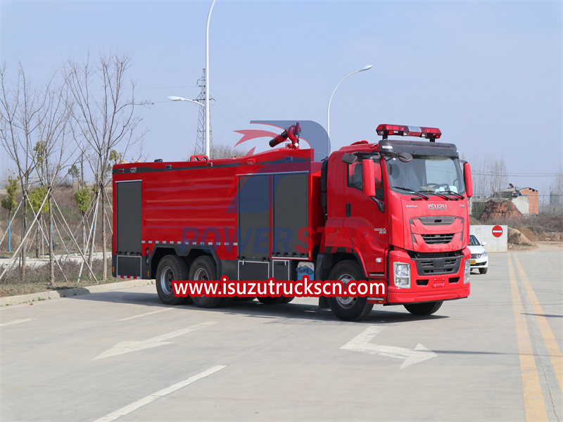 isuzu foam fire truck