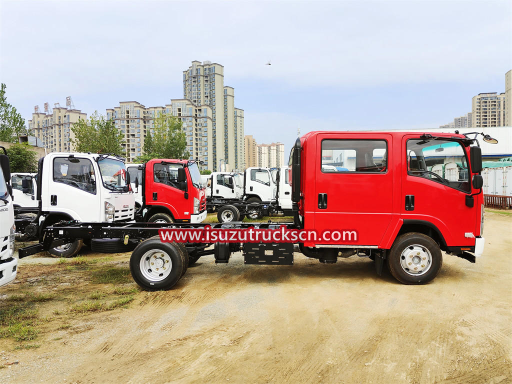 ISUZU NPR fire truck chassis cabin