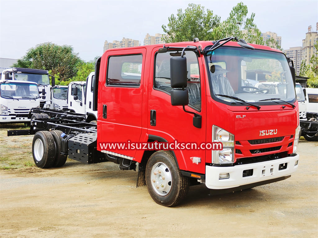 ISUZU NPR fire truck chassis cabin