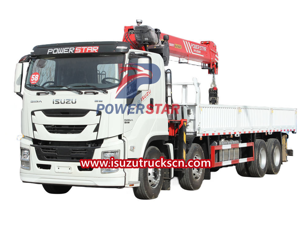 Isuzu hydraulic crane truck