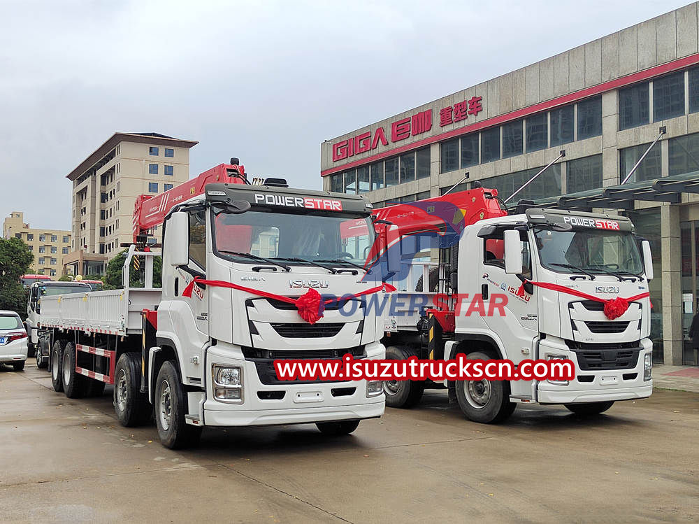 Isuzu hydraulic crane truck