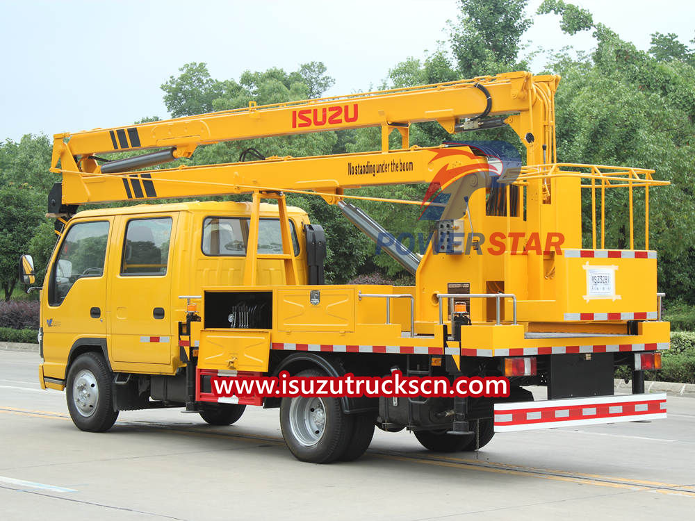 Isuzu aerial platform truck