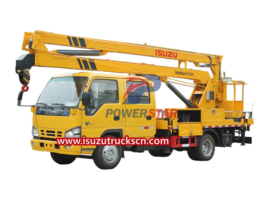 Isuzu aerial bucket truck 