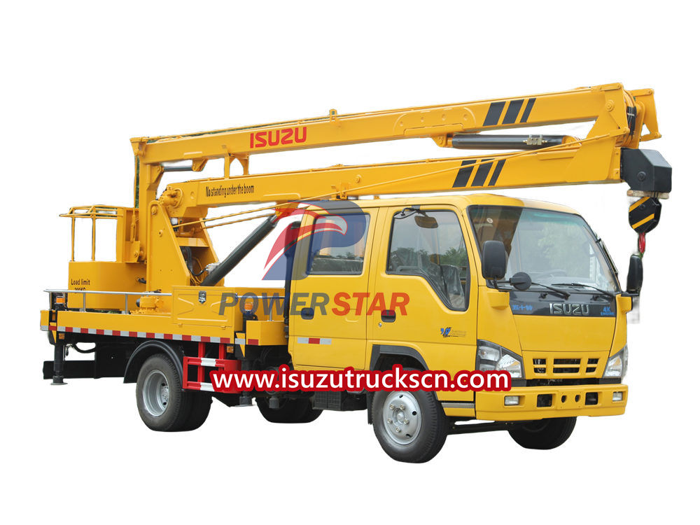 Isuzu aerial platform truck