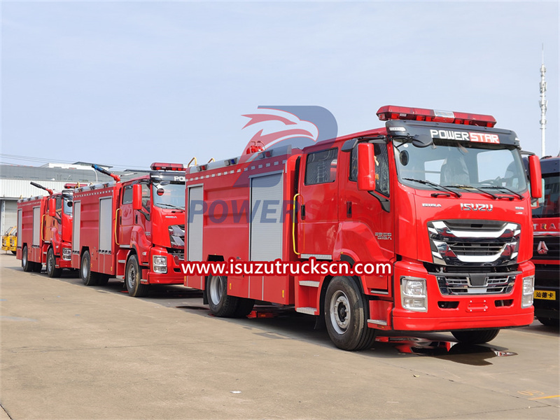 Isuzu giga fire truck