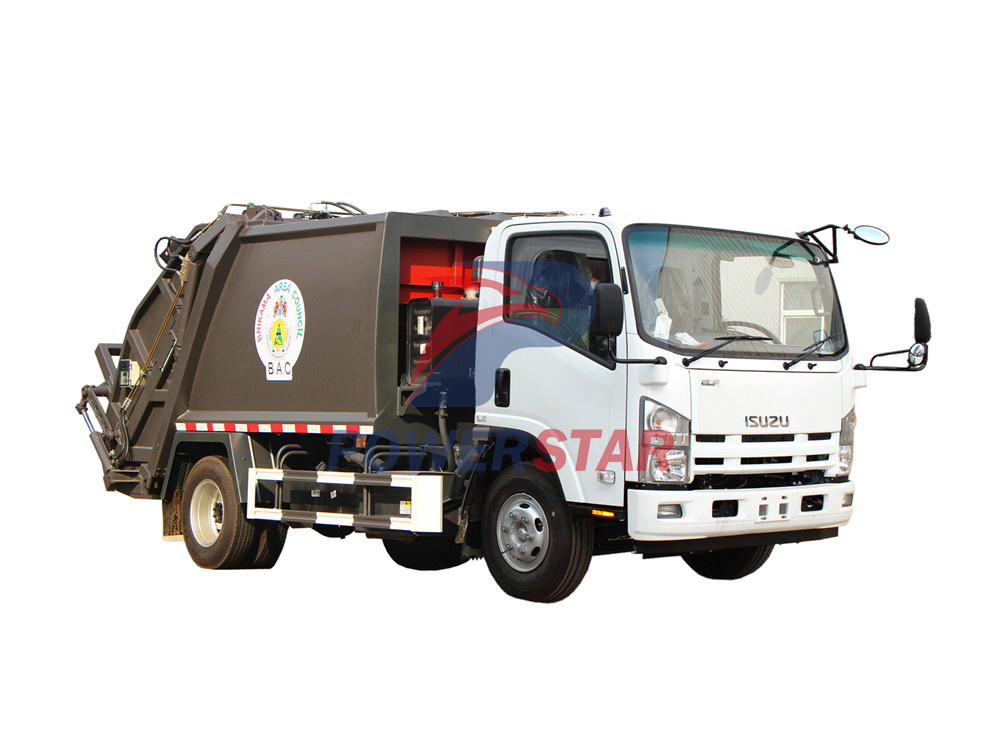 isuzu garbage compactor truck