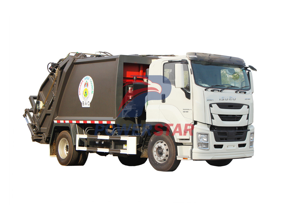 isuzu garbage compactor truck