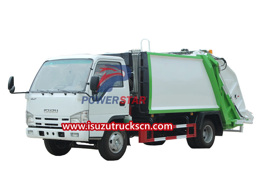 Isuzu waste compactor truck