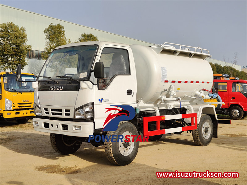 Isuzu 4 wheels offroad vacuum truck