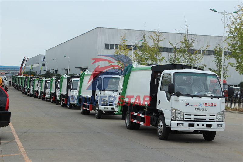 isuzu garbage compactor truck