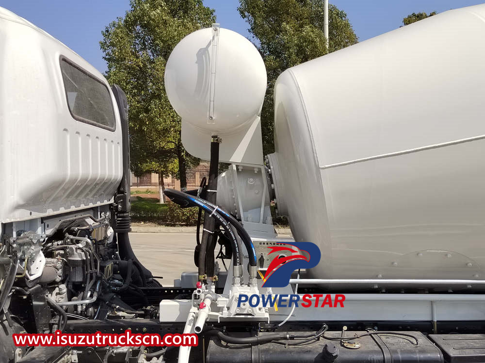 Isuzu concrete mixer truck