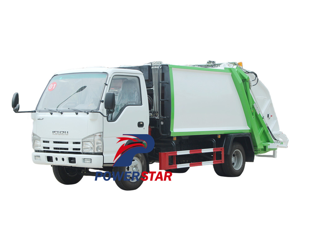 isuzu 100P 6cbm rear loader compactor