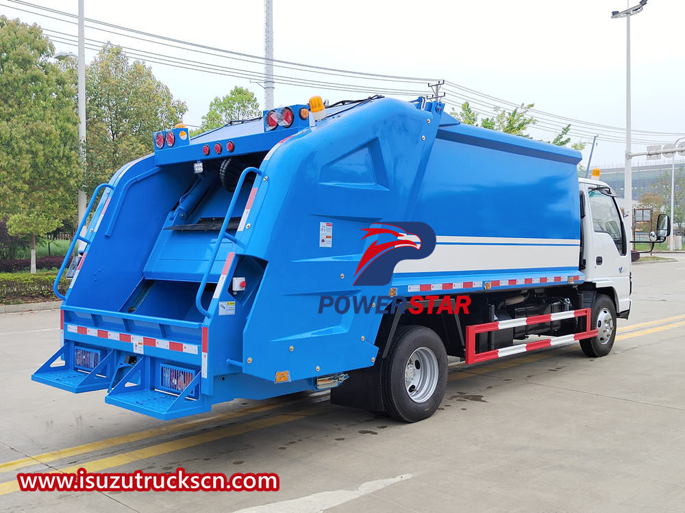 Isuzu rubbish collector truck