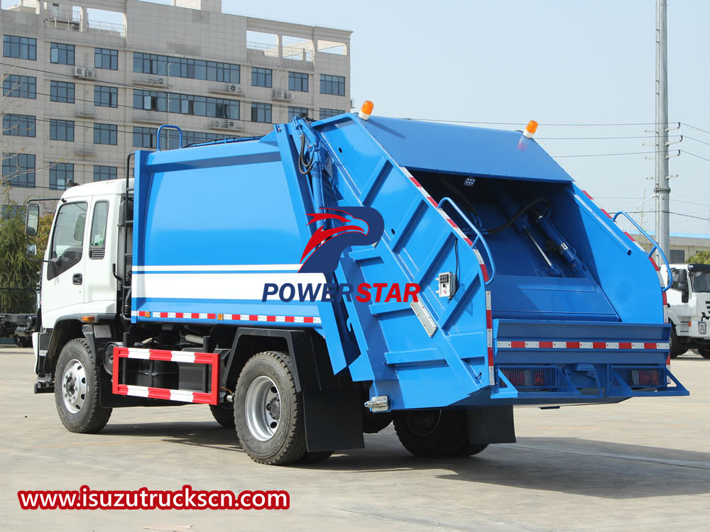 Isuzu compact garbage truck