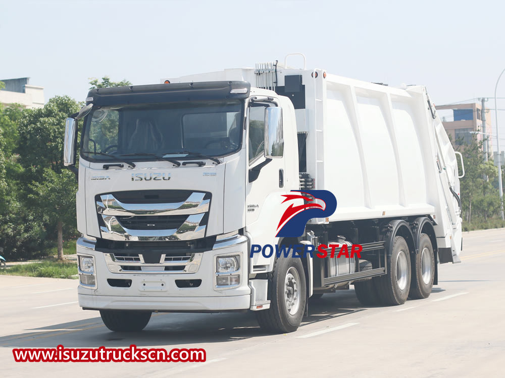 Isuzu garbage disposal truck