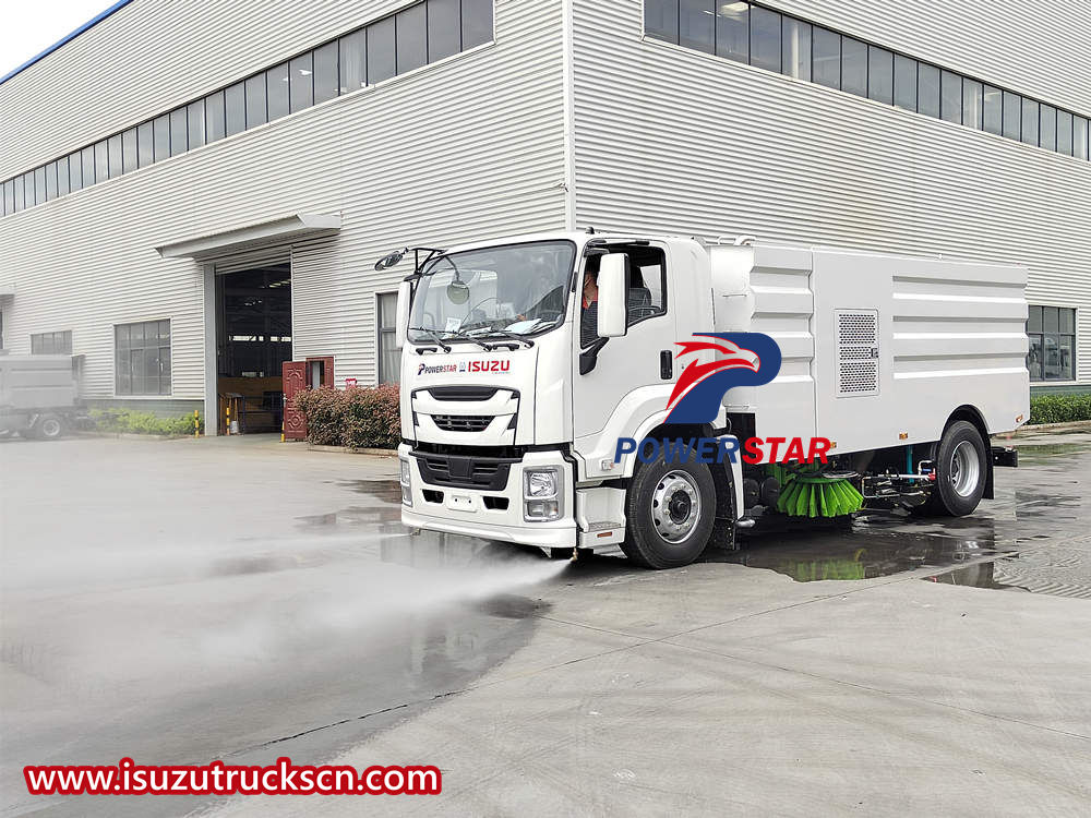 Isuzu street cleaning vehice