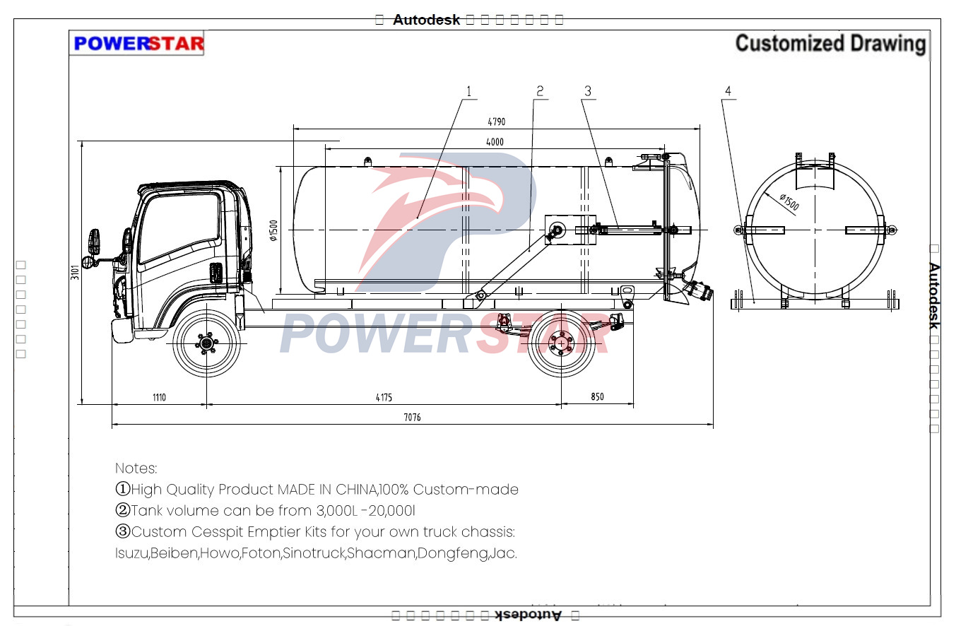 isuzu sewage suction truck