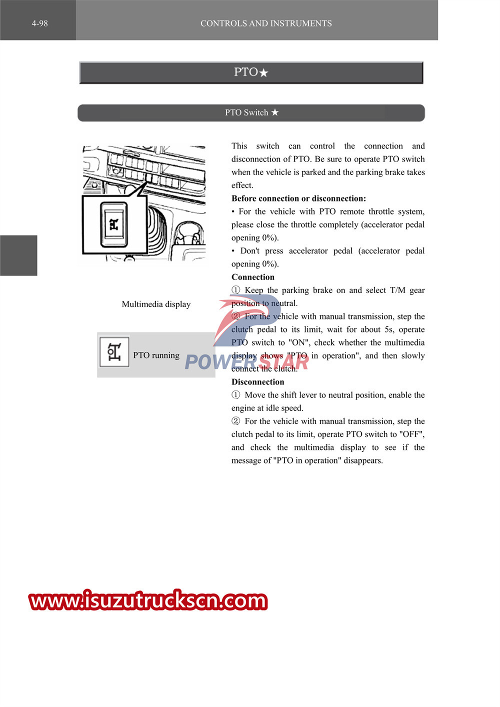 isuzu vc61 series special truck manual