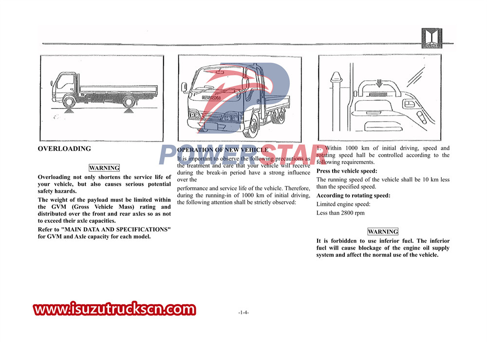 isuzu 100p special truck manual