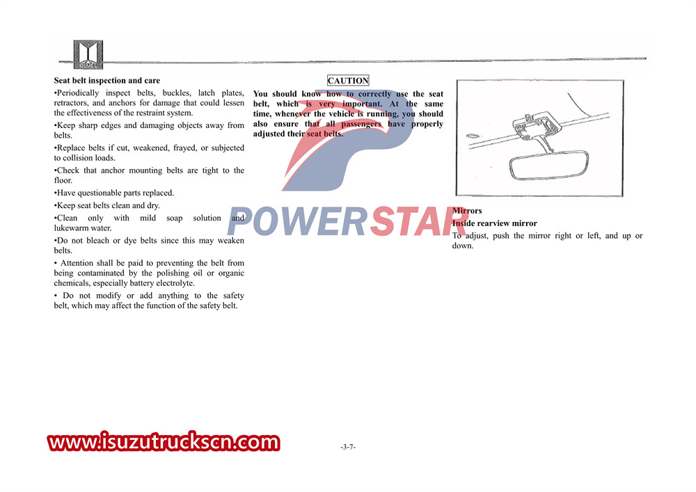 isuzu 100p special truck manual