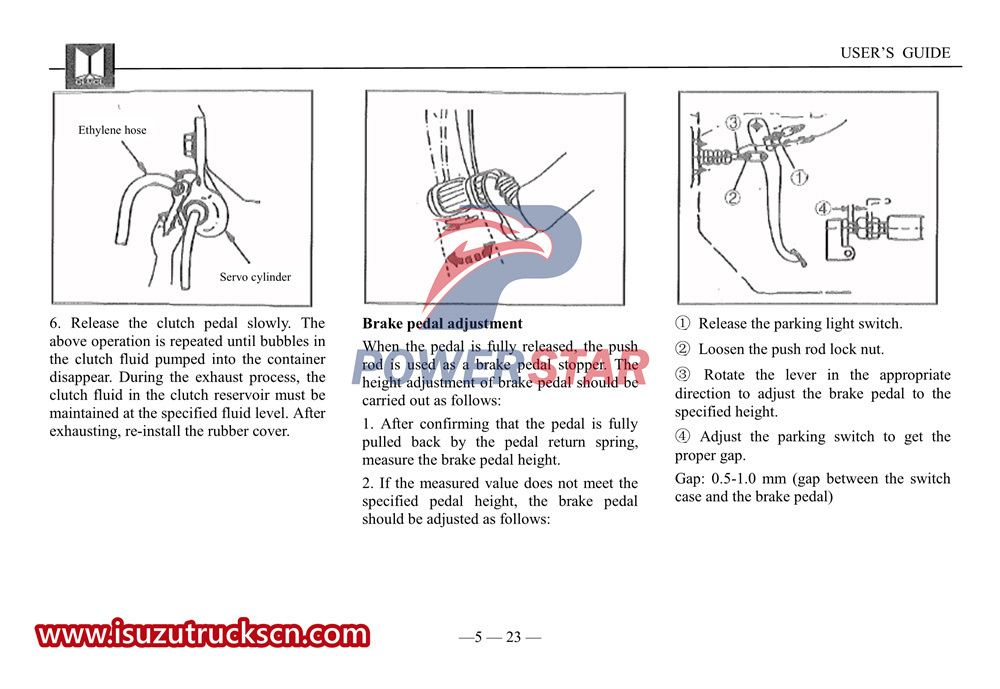 Isuzu UC series light car user's manual