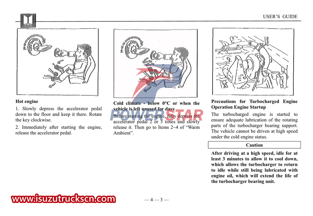 Isuzu UC series light car user's manual