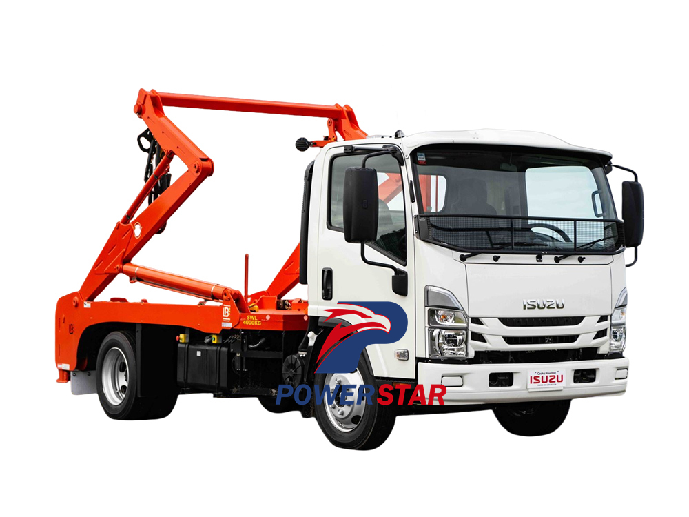 isuzu 6cbm swing arm loader truck