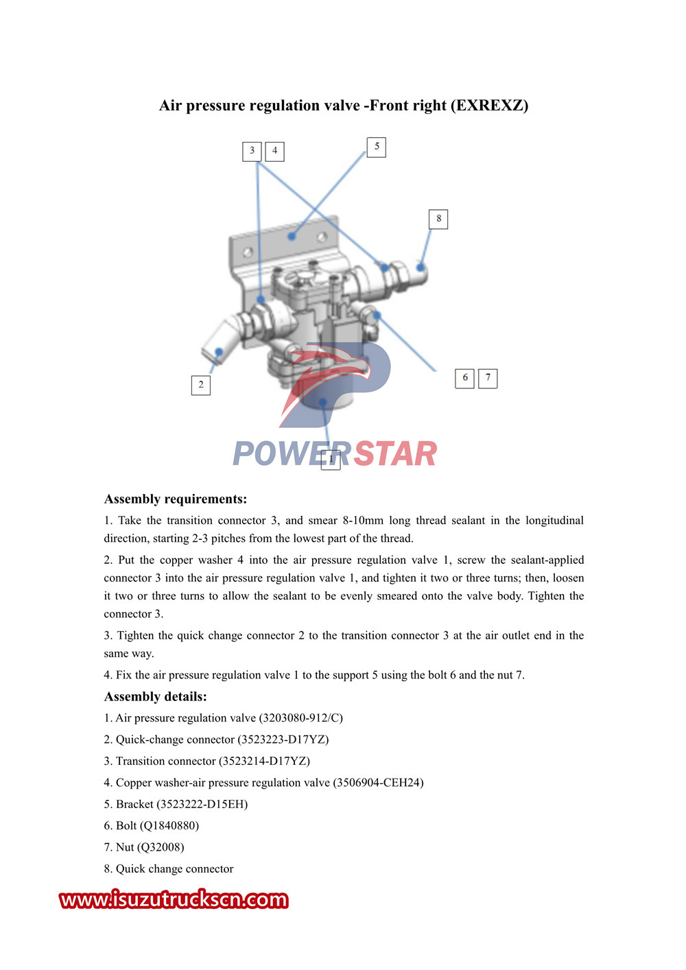 Isuzu VC61 series chassis service manual