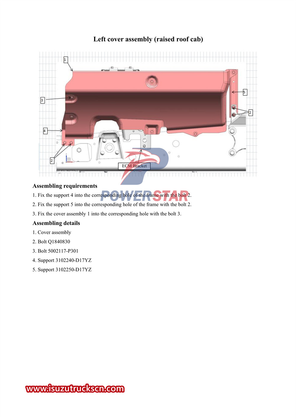 Isuzu VC61 series chassis service manual