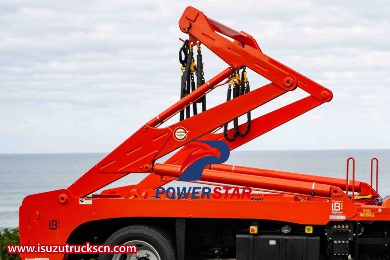 Isuzu 6cbm swing arm loader truck