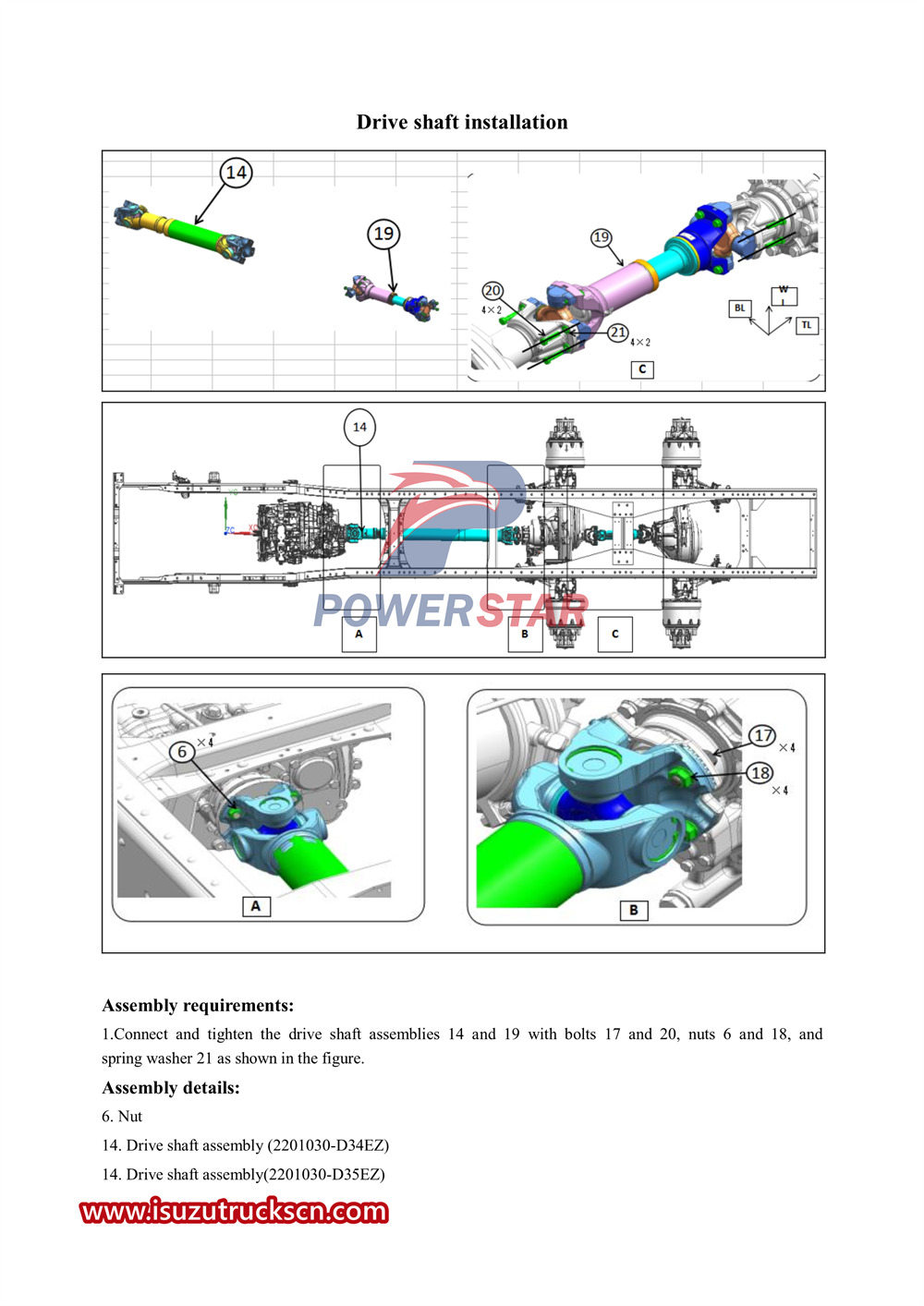 Isuzu VC61 series chassis service manual