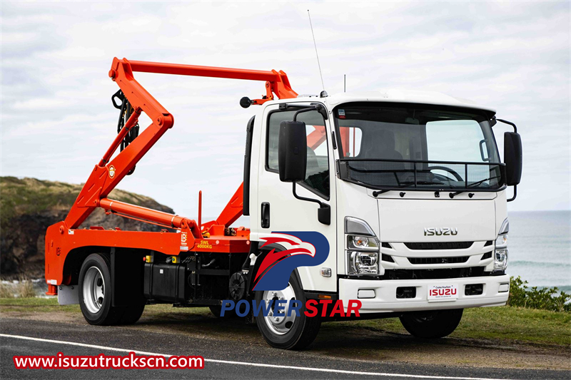 Isuzu 6cbm swing arm loader truck