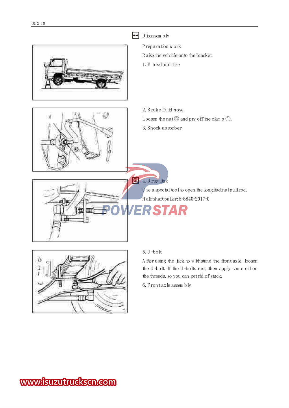 Isuzu 700P series special truck service manual