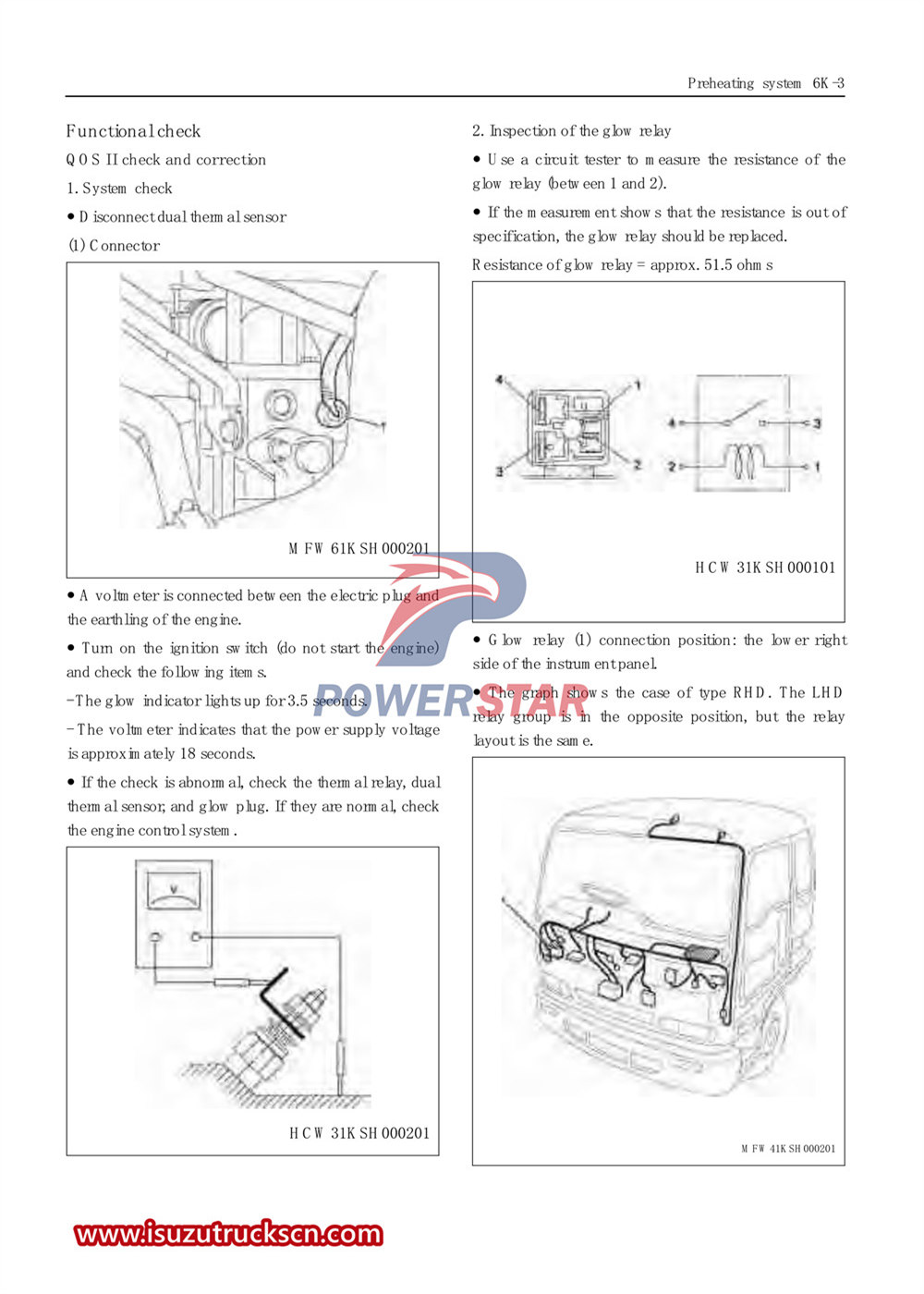 Isuzu F-series special truck service manual