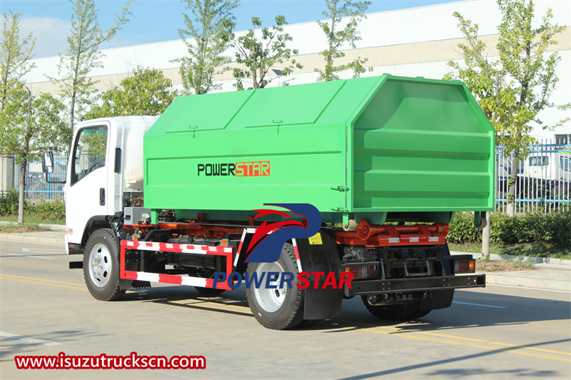 Isuzu giga hook lift garbage truck