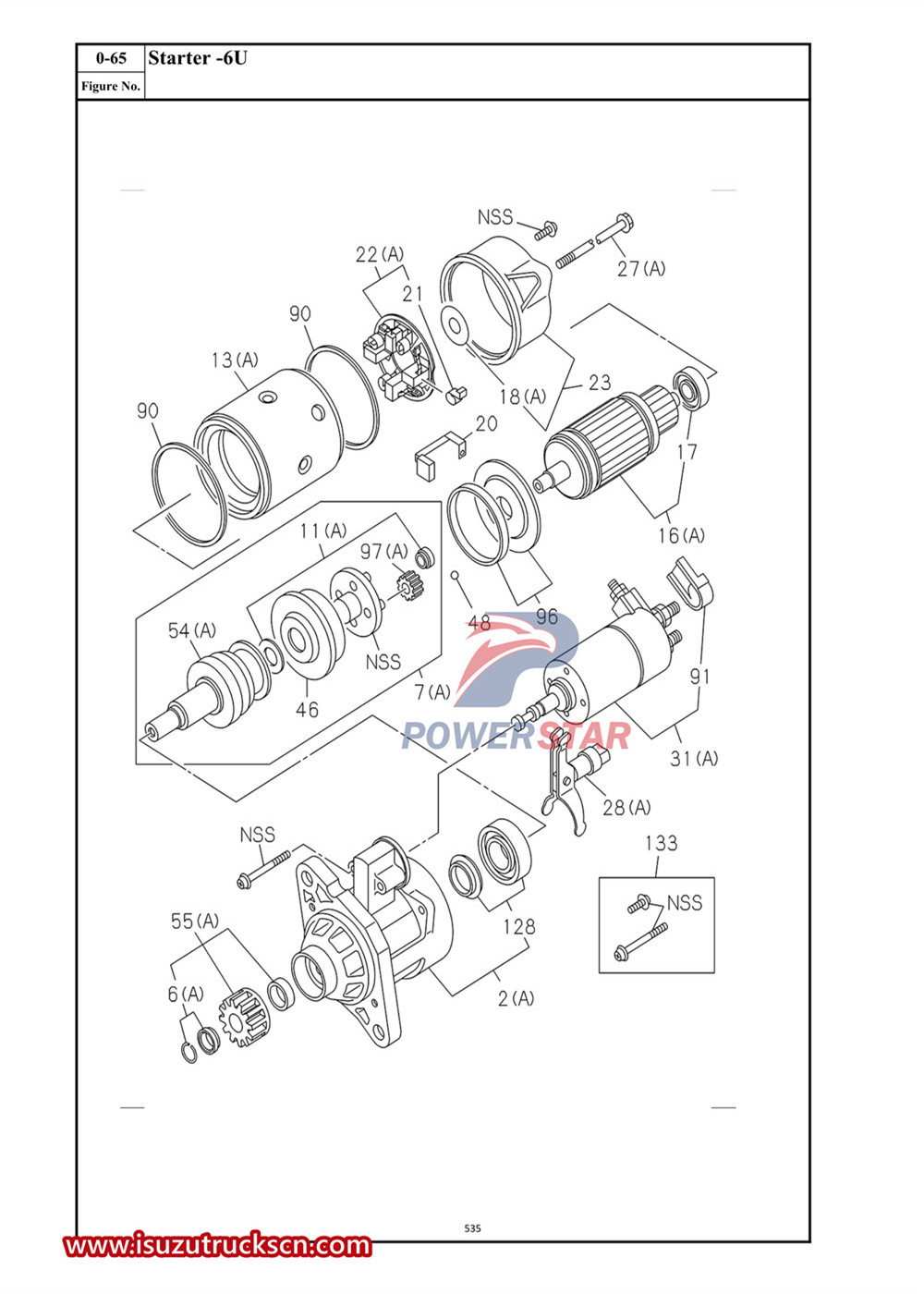 Isuzu VC61 Series Commercial Parts Catalog