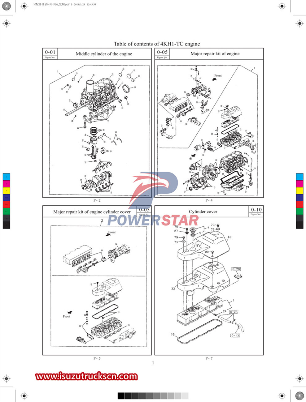 Isuzu N-series commercial parts catalog1