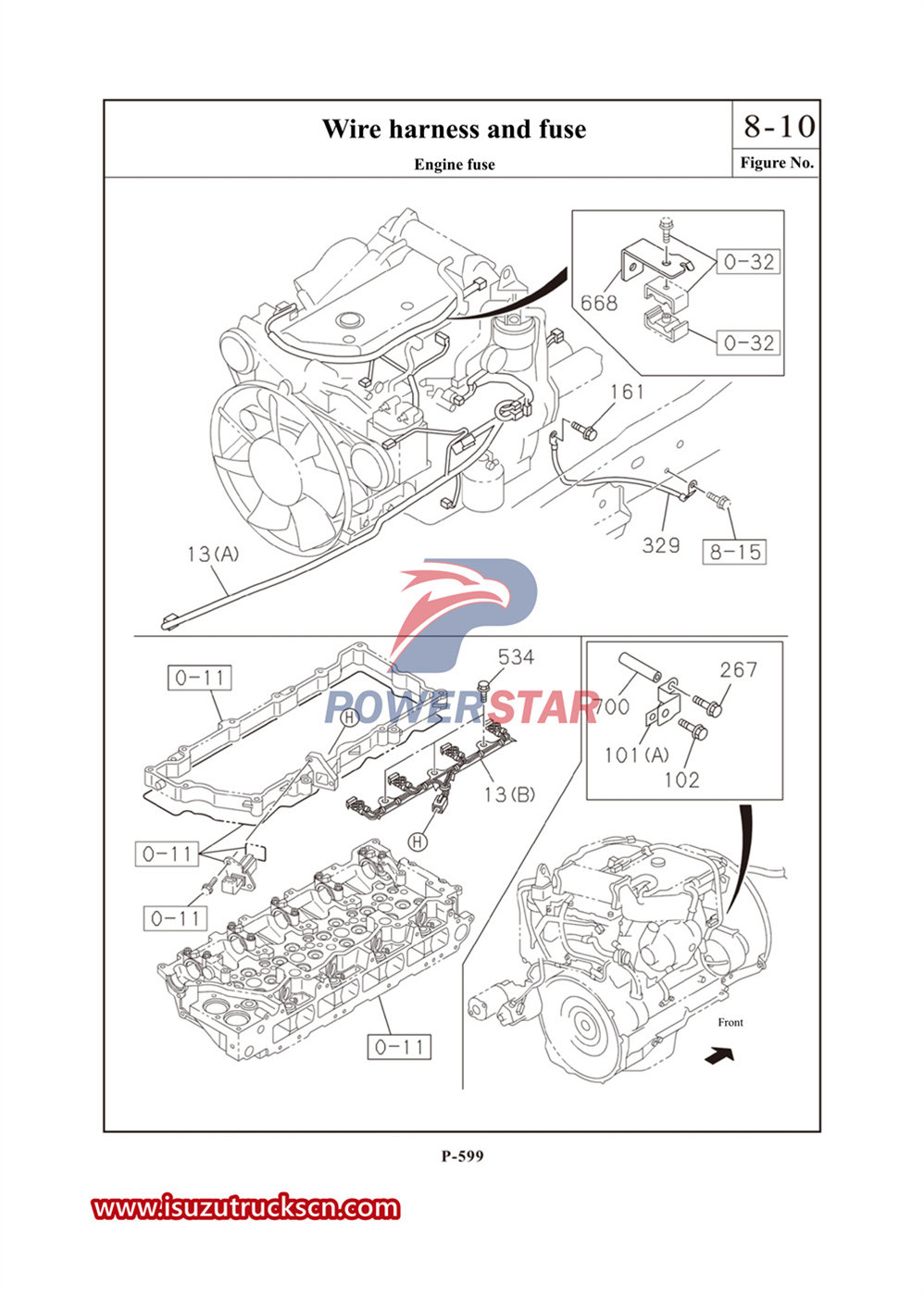 Isuzu 700P series commercial parts catalog