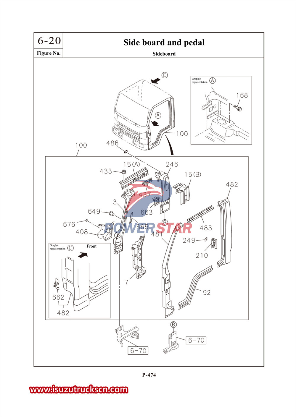 Isuzu 700P series commercial parts catalog