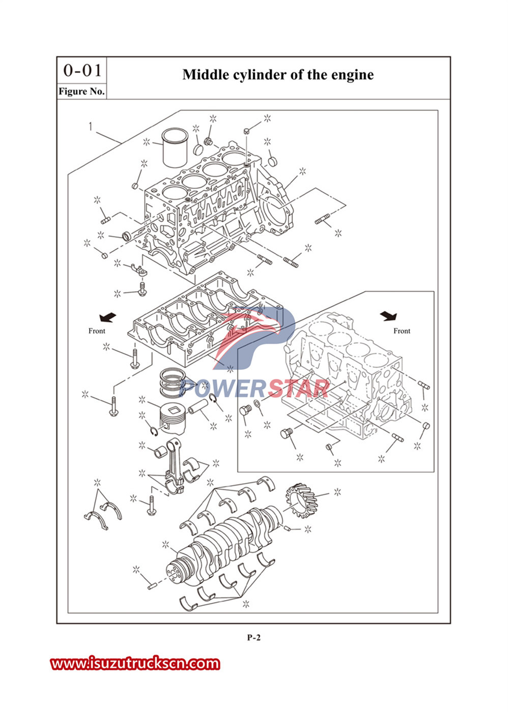 Isuzu 700P series commercial parts catalog