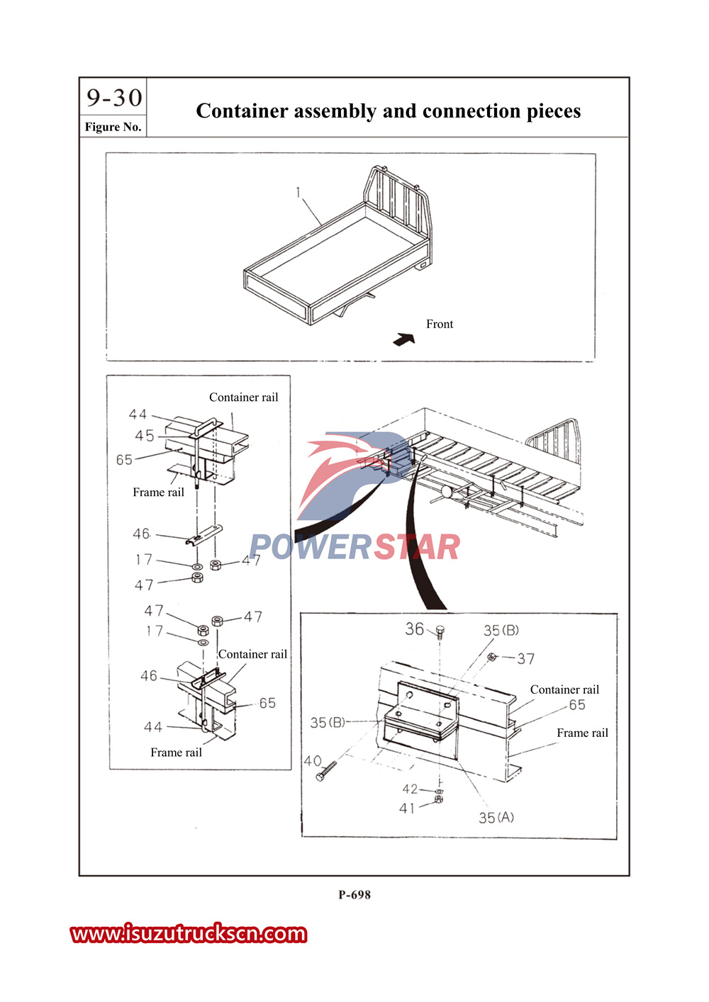 Isuzu 700P series commercial parts catalog