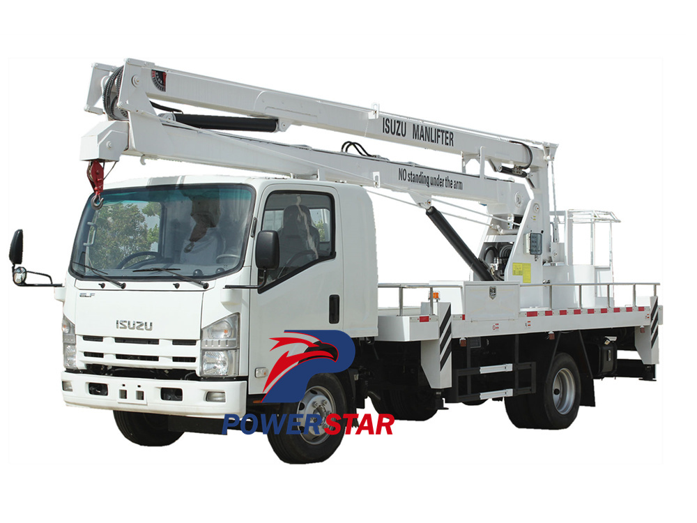 Isuzu aerial platform truck