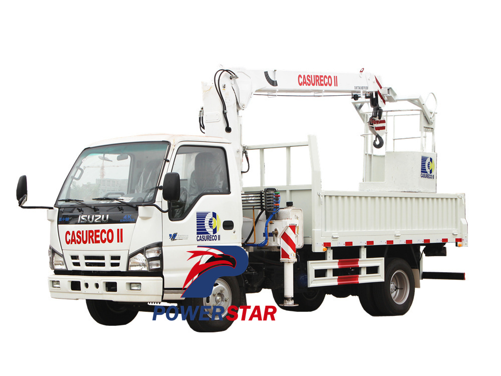 Isuzu man lifter truck with basket